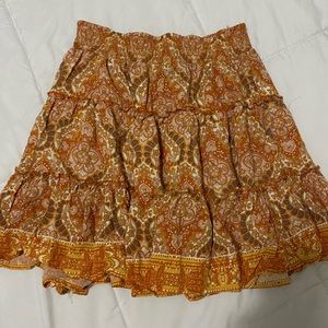 Bohemian orange skirt